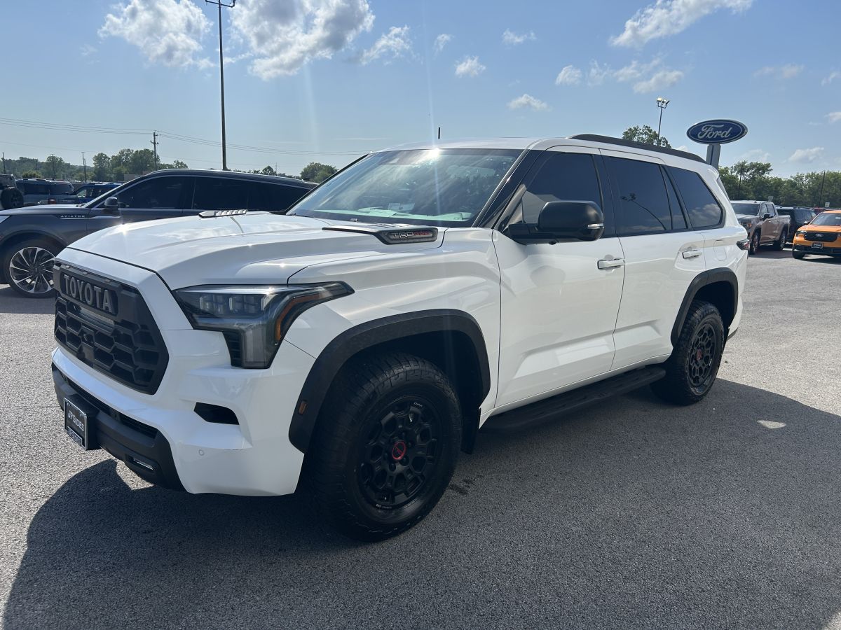 White 2023 Toyota Sequoia TRD Pro 4WD SUV / Crossover Four-Wheel Drive Automatic